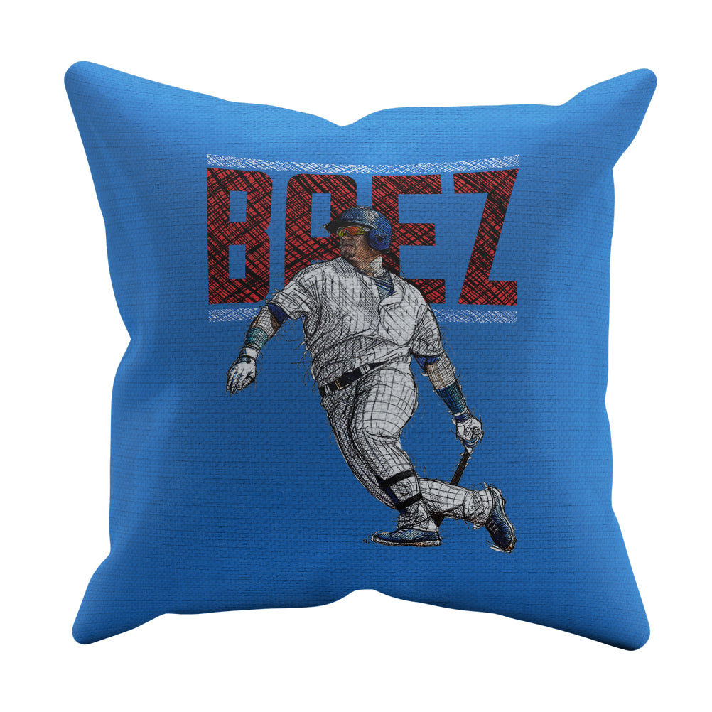 Javier Baez Throw Pillow | 500 LEVEL
