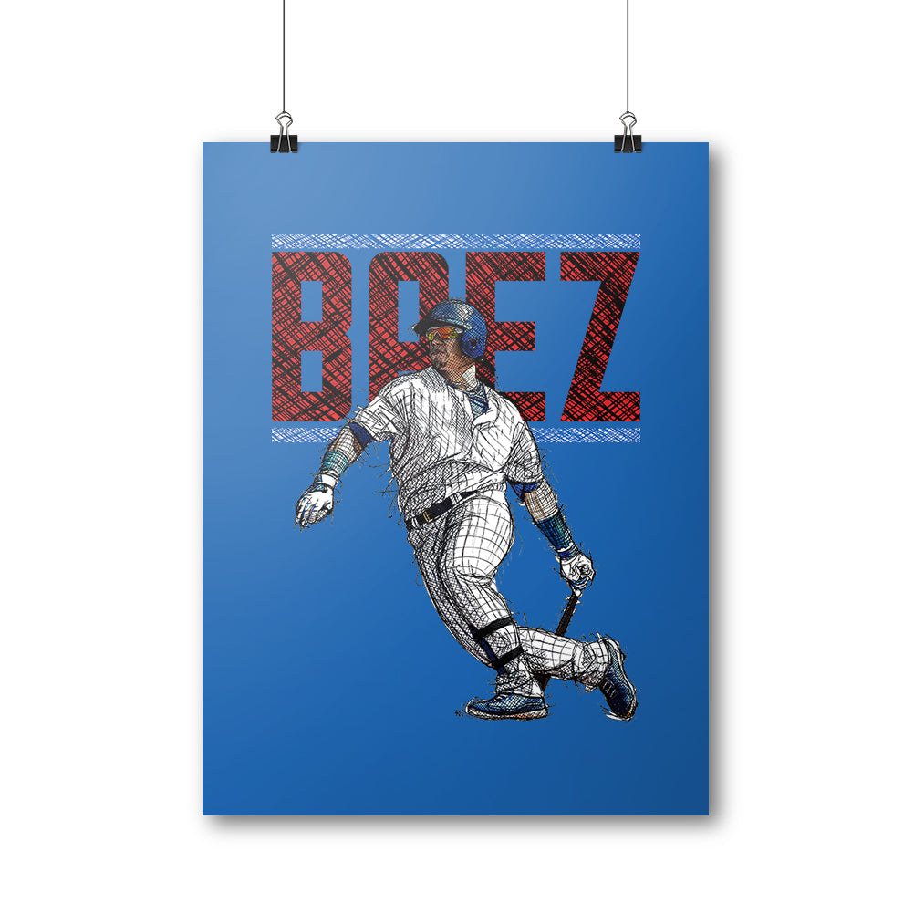 Javier Baez Poster | 500 LEVEL