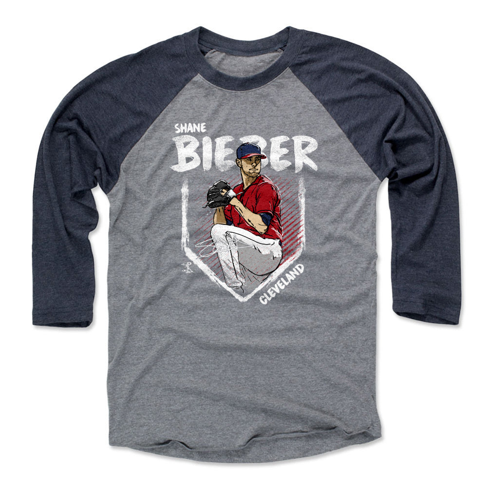 Shane Bieber Men's Baseball T-Shirt | 500 LEVEL