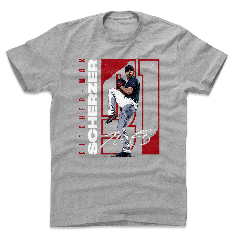 Max Scherzer Men&#39;s Cotton T-Shirt | 500 LEVEL