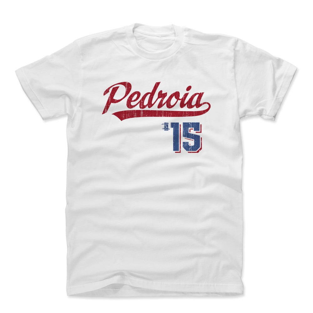 Dustin Pedroia Men's Cotton T-Shirt | 500 LEVEL