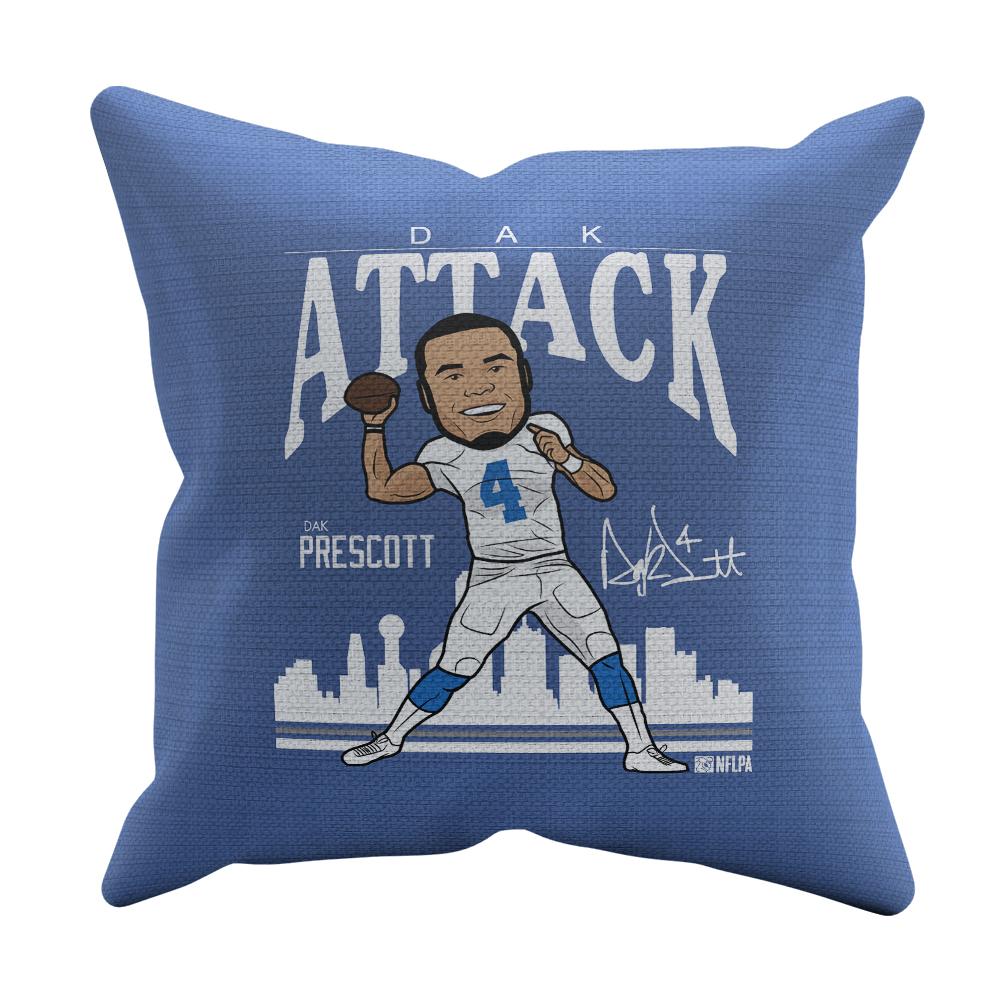 Dak Prescott Throw Pillow | 500 LEVEL