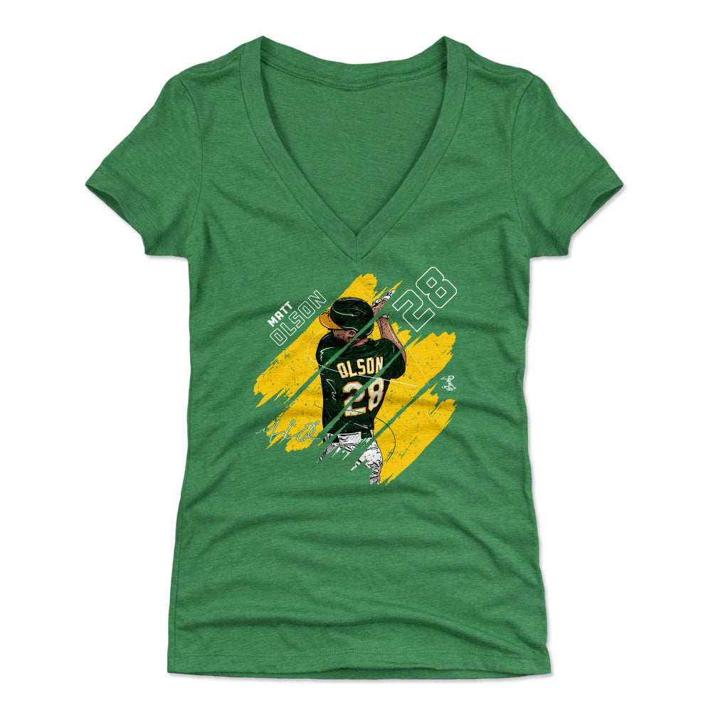 Matt Olson Women&#39;s V-Neck T-Shirt | 500 LEVEL
