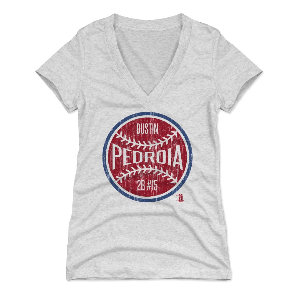 Dustin Pedroia Women's V-Neck T-Shirt | 500 LEVEL