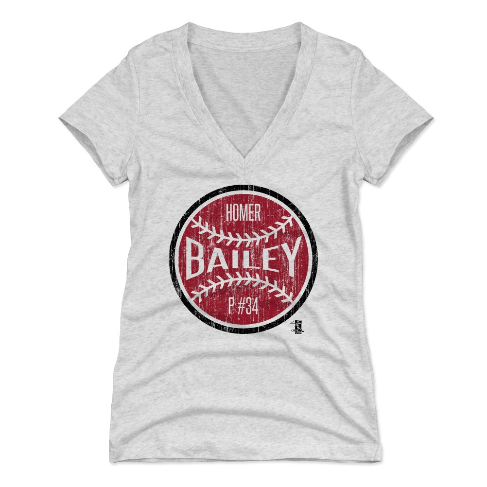 Homer Bailey Women&#39;s V-Neck T-Shirt | 500 LEVEL