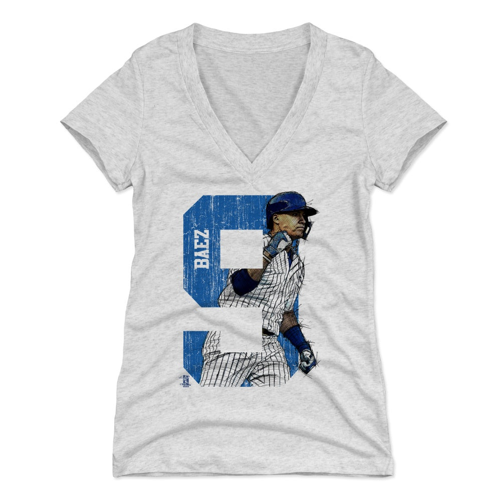 Javier Baez Women&#39;s V-Neck T-Shirt | 500 LEVEL