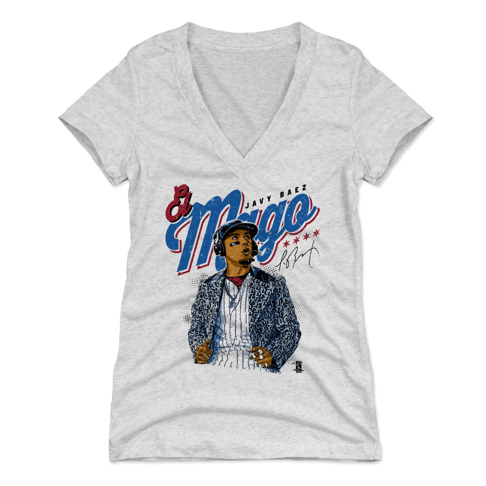 Javier Baez Women's V-Neck T-Shirt | 500 LEVEL