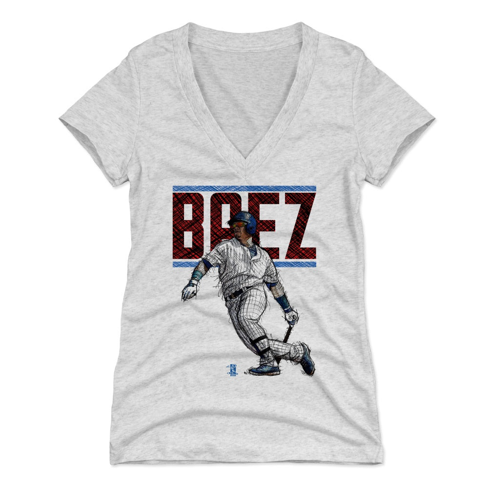 Javier Baez Women&#39;s V-Neck T-Shirt | 500 LEVEL