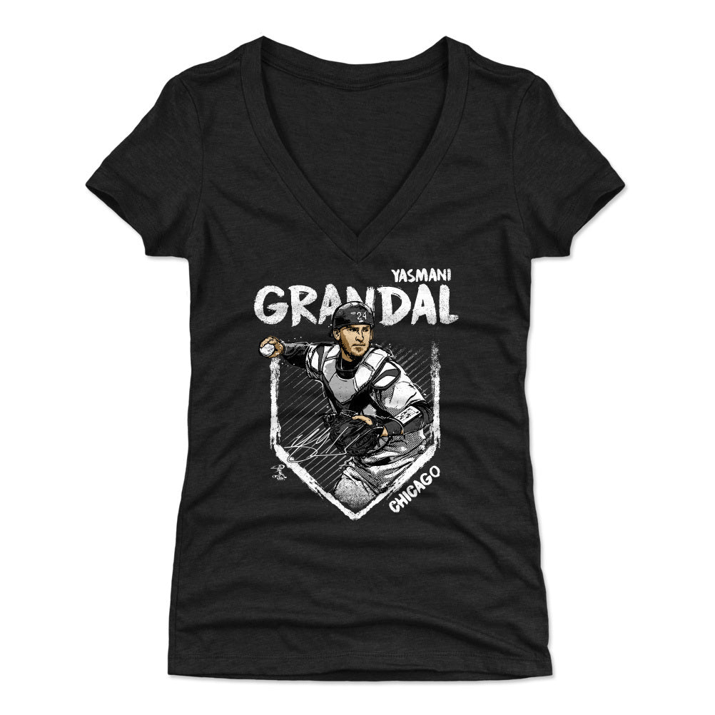 Yasmani Grandal Women's V-Neck T-Shirt | 500 LEVEL