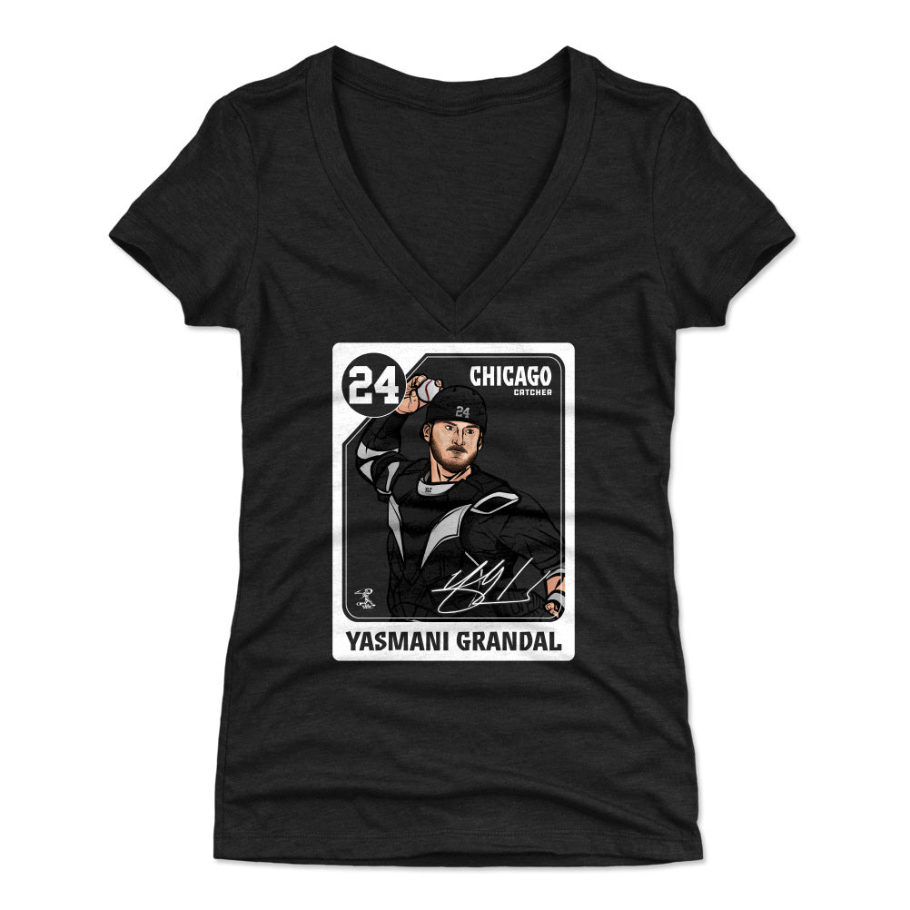 Yasmani Grandal Women's V-Neck T-Shirt | 500 LEVEL