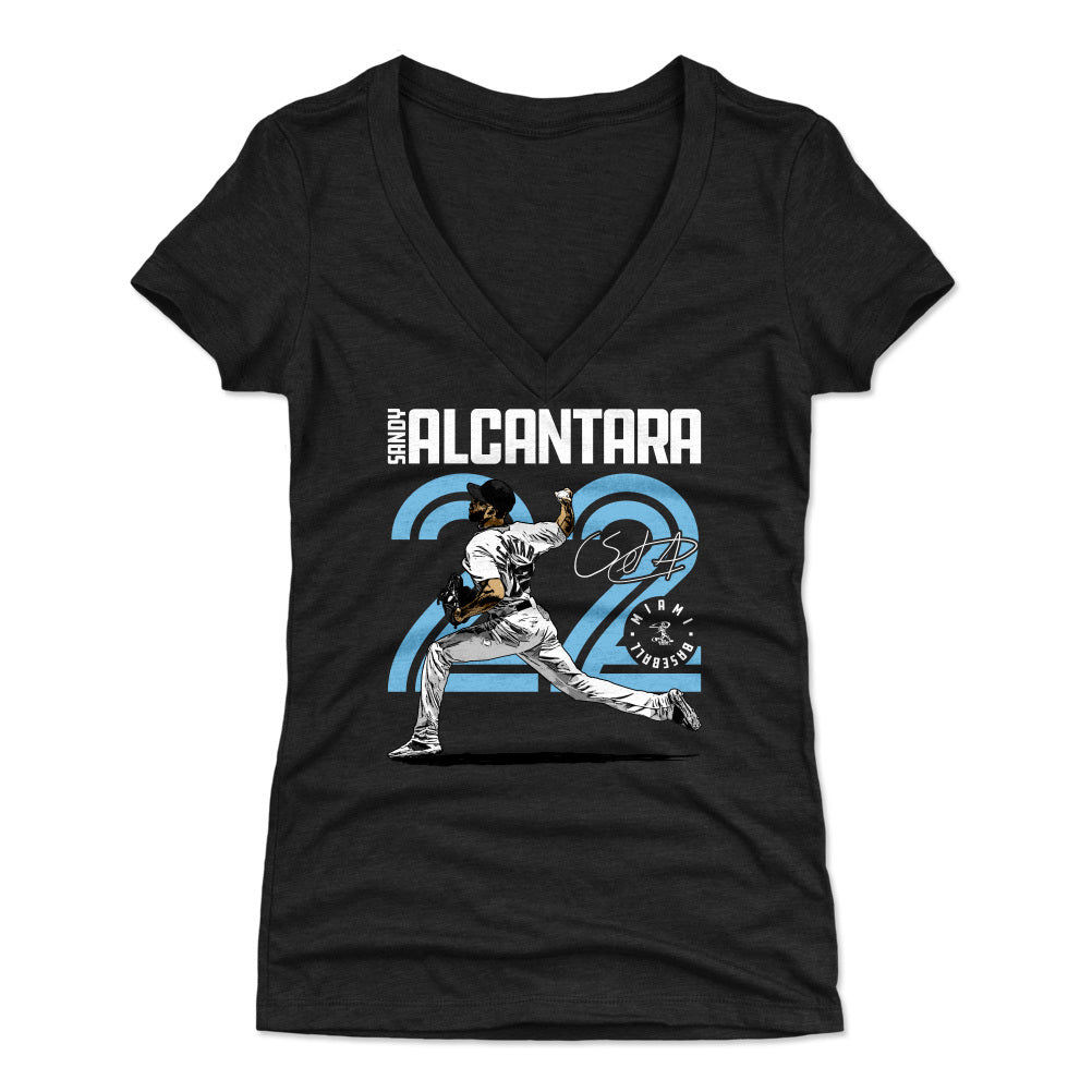 Sandy Alcantara Women's V-Neck T-Shirt | 500 LEVEL