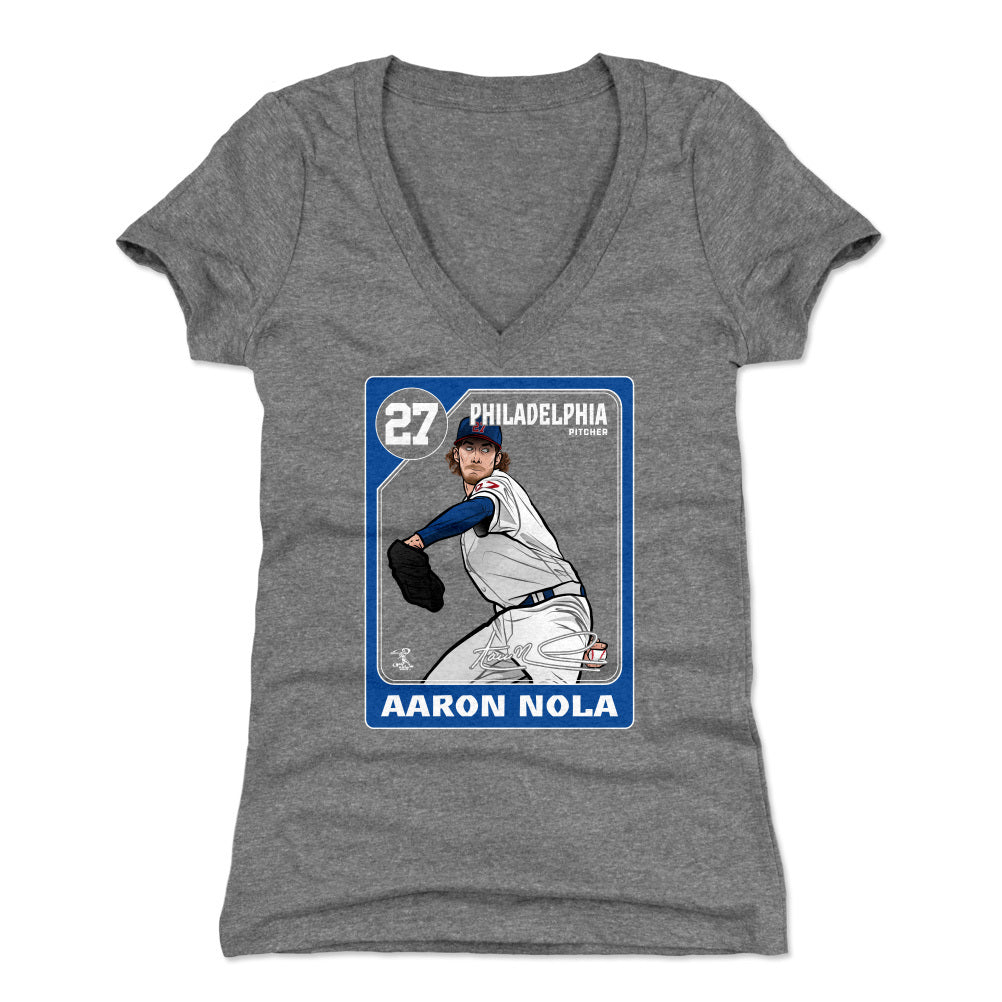 Aaron Nola Women&#39;s V-Neck T-Shirt | 500 LEVEL