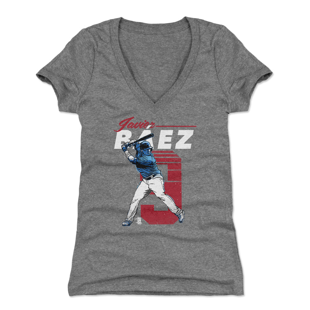 Javier Baez Women's V-Neck T-Shirt | 500 LEVEL