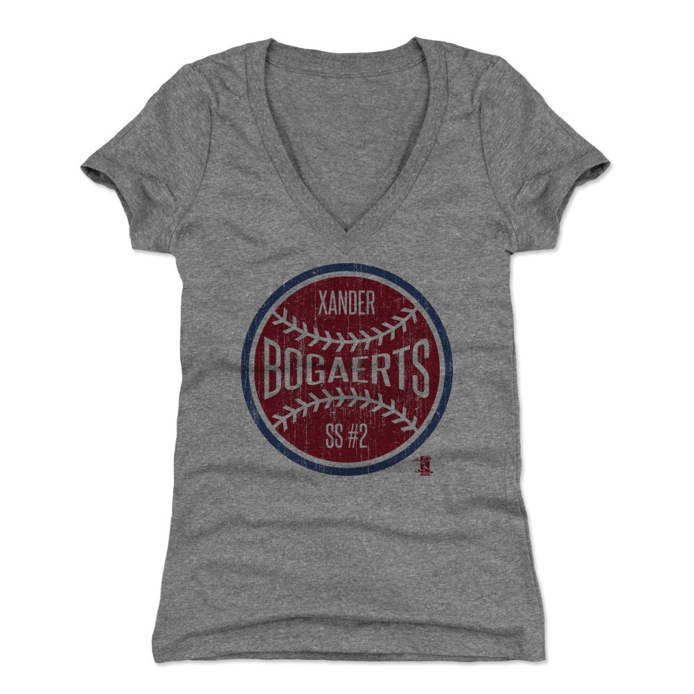 Xander Bogaerts Women's V-Neck T-Shirt | 500 LEVEL