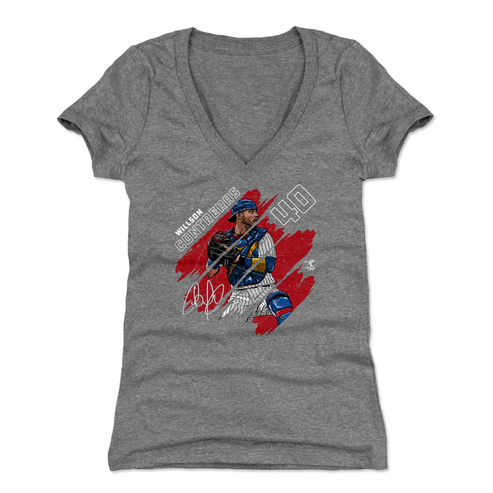 Willson Contreras Women's V-Neck T-Shirt | 500 LEVEL