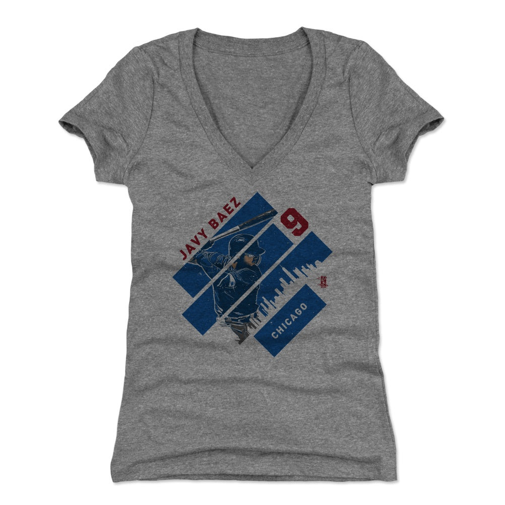 Javier Baez Women&#39;s V-Neck T-Shirt | 500 LEVEL