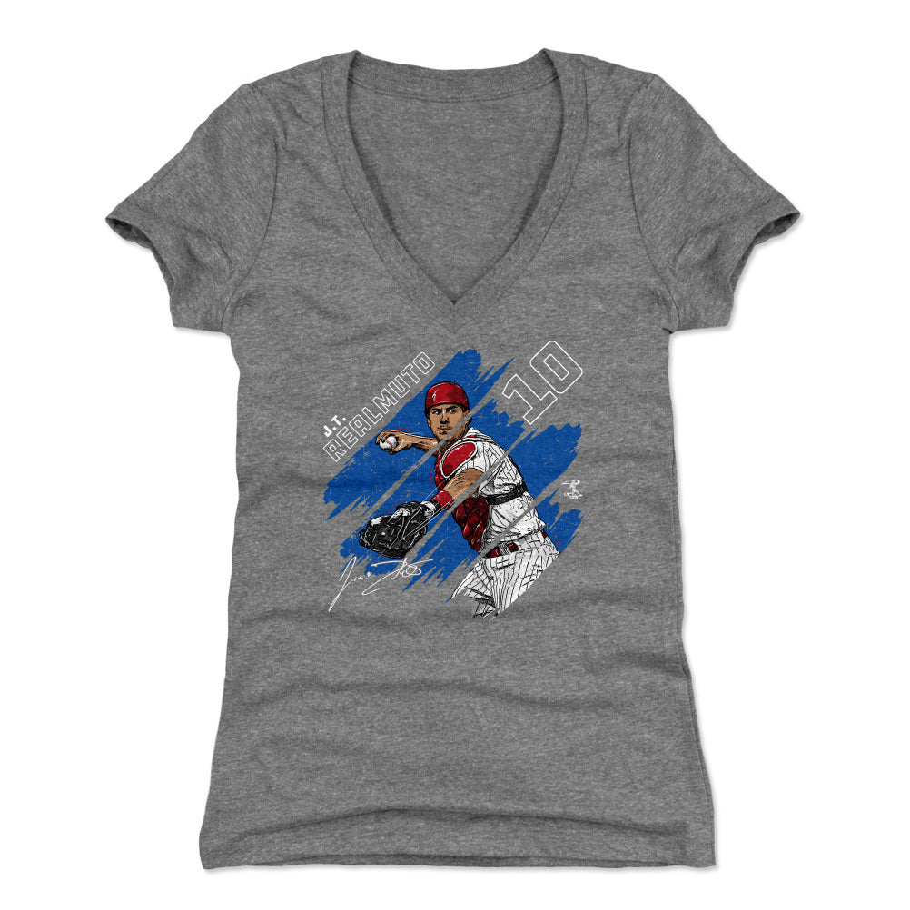 J.T. Realmuto Women&#39;s V-Neck T-Shirt | 500 LEVEL
