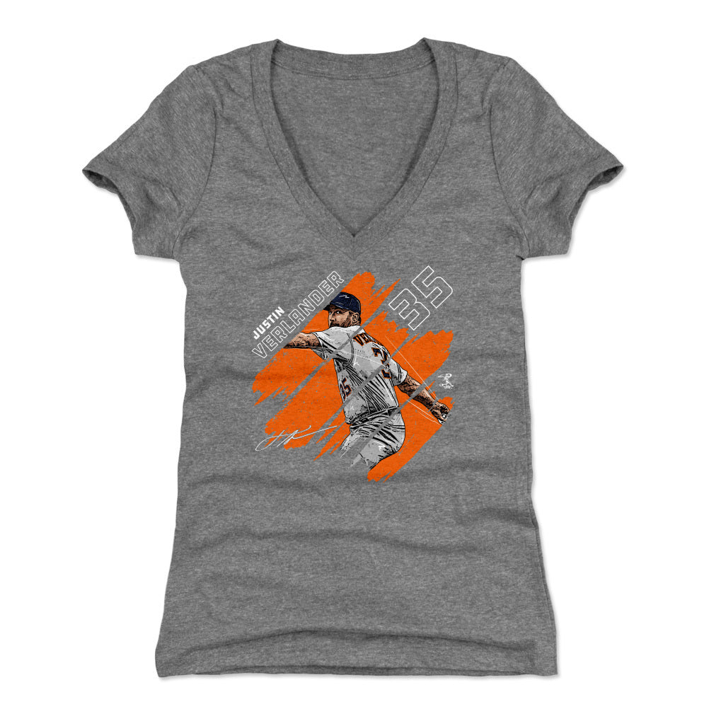 Justin Verlander Women's V-Neck T-Shirt | 500 LEVEL