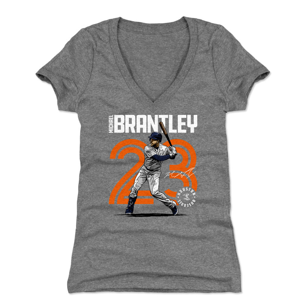 Michael Brantley Women's V-Neck T-Shirt | 500 LEVEL