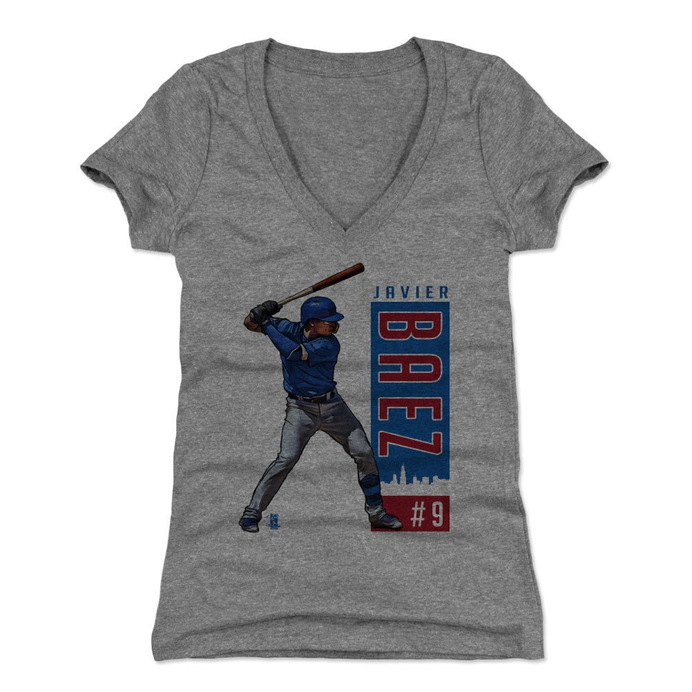 Javier Baez Women's V-Neck T-Shirt | 500 LEVEL