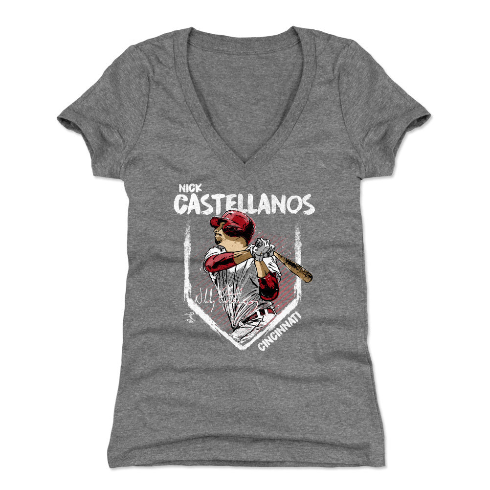 Nick Castellanos Women&#39;s V-Neck T-Shirt | 500 LEVEL