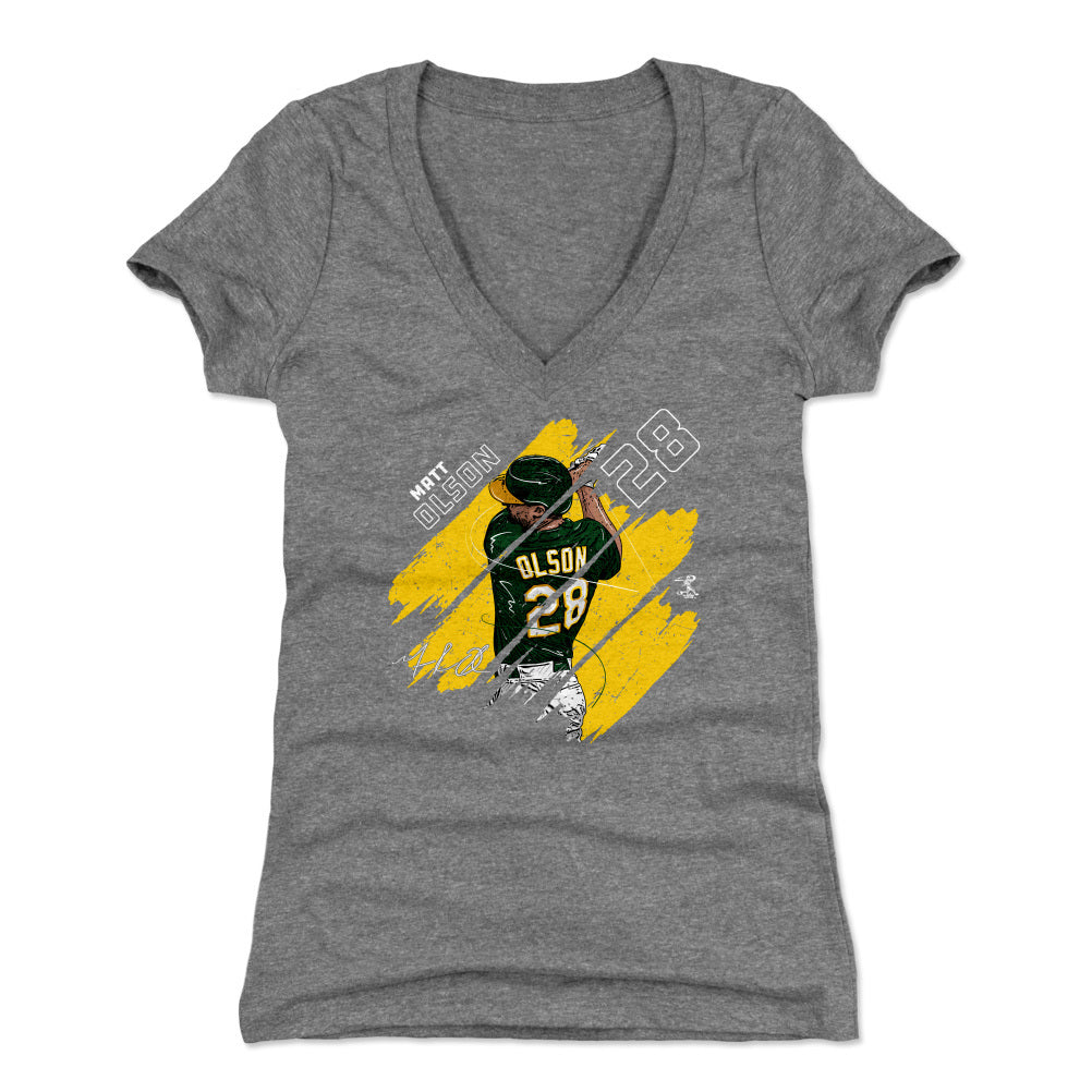 Matt Olson Women's V-Neck T-Shirt | 500 LEVEL