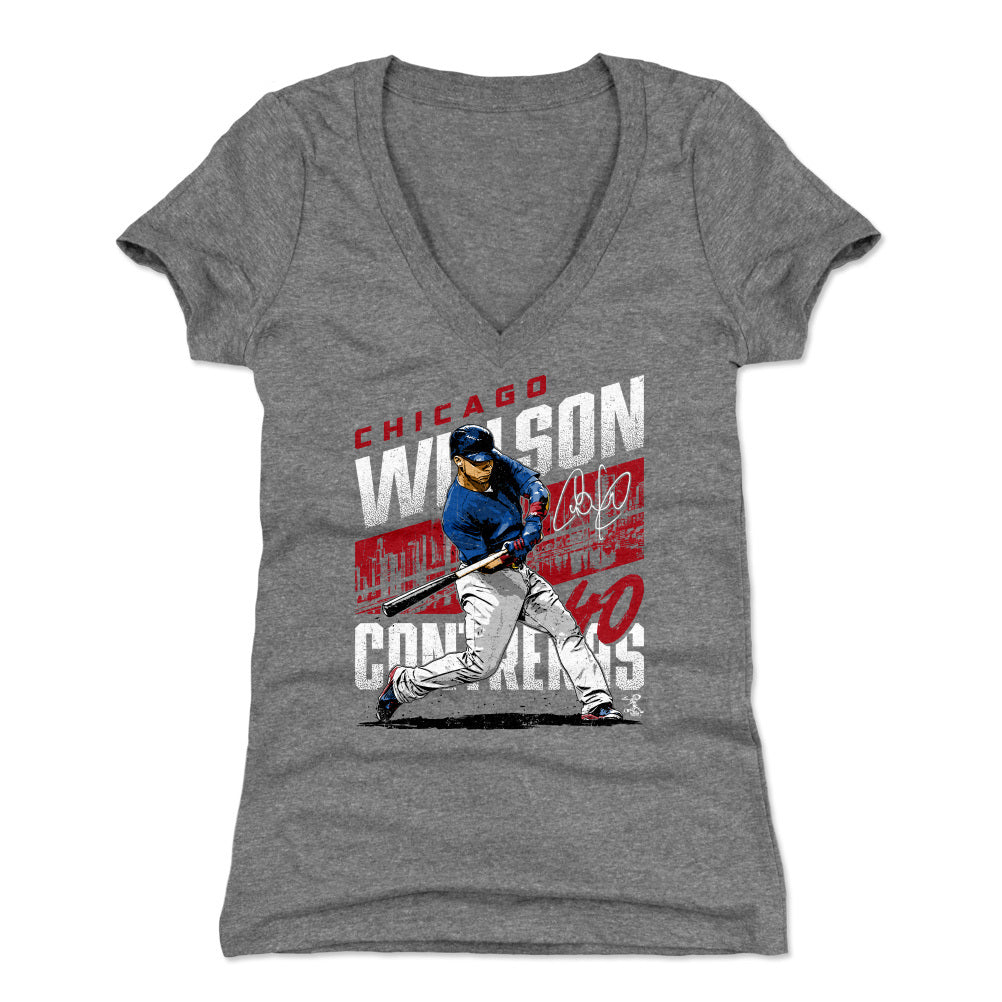 Willson Contreras Women's V-Neck T-Shirt | 500 LEVEL