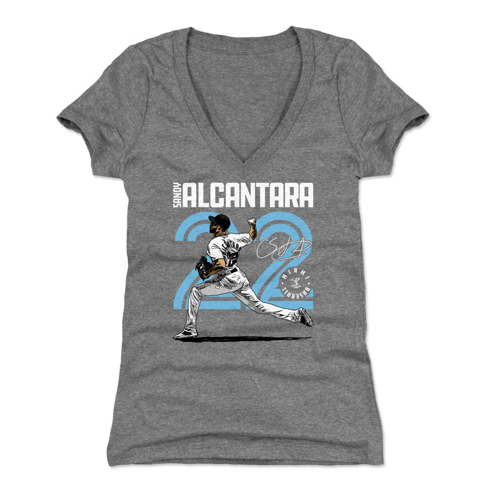 Sandy Alcantara Women's V-Neck T-Shirt | 500 LEVEL