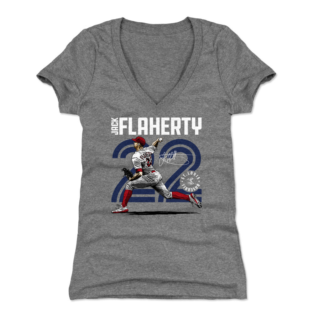 Jack Flaherty Women's V-Neck T-Shirt | 500 LEVEL