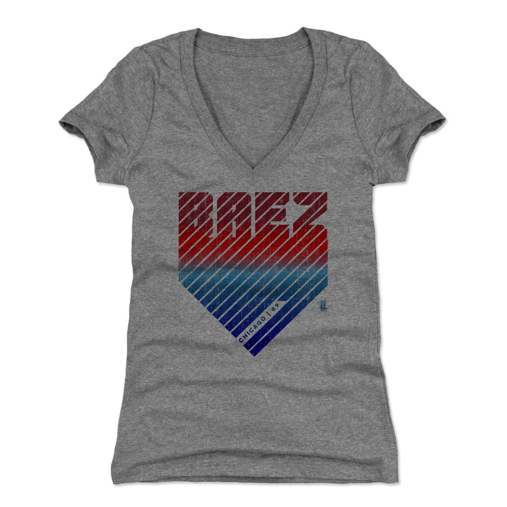 Javier Baez Women's V-Neck T-Shirt | 500 LEVEL