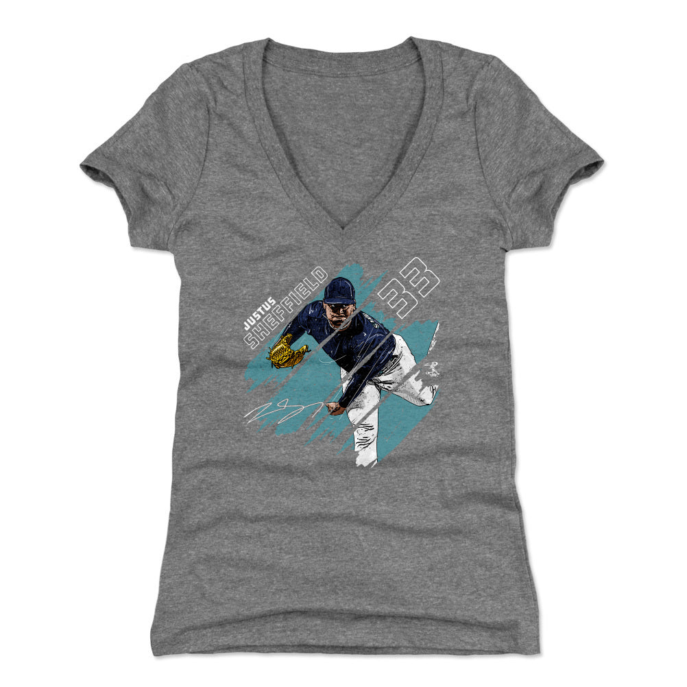 Justus Sheffield Women's V-Neck T-Shirt | 500 LEVEL