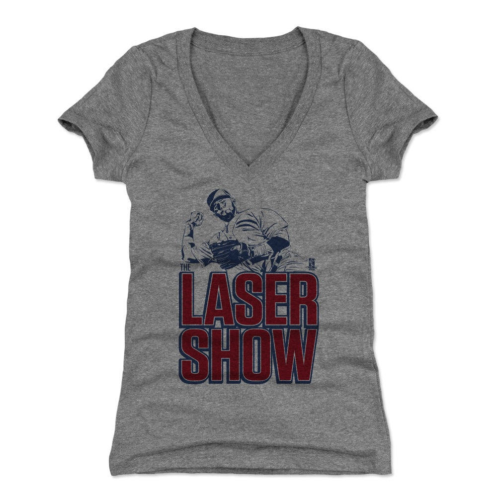 Dustin Pedroia Women&#39;s V-Neck T-Shirt | 500 LEVEL