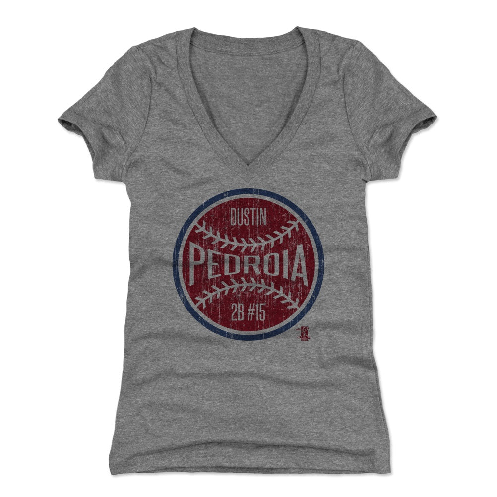 Dustin Pedroia Women&#39;s V-Neck T-Shirt | 500 LEVEL