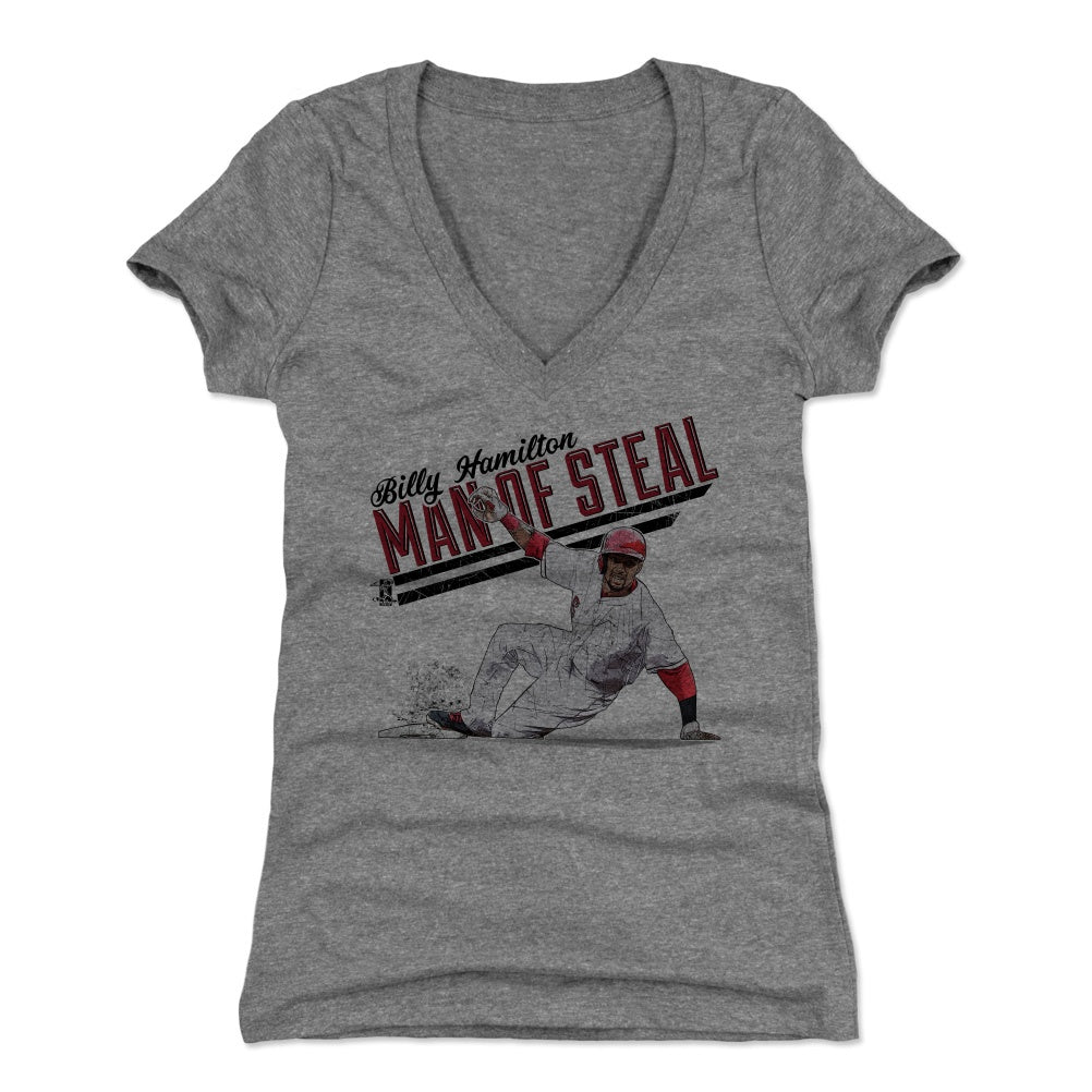 Billy Hamilton Women's V-Neck T-Shirt | 500 LEVEL