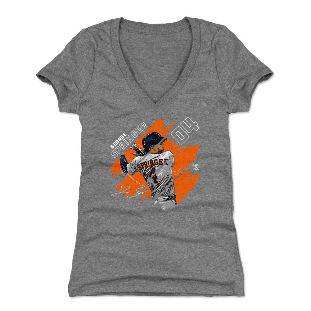 George Springer Women's V-Neck T-Shirt | 500 LEVEL