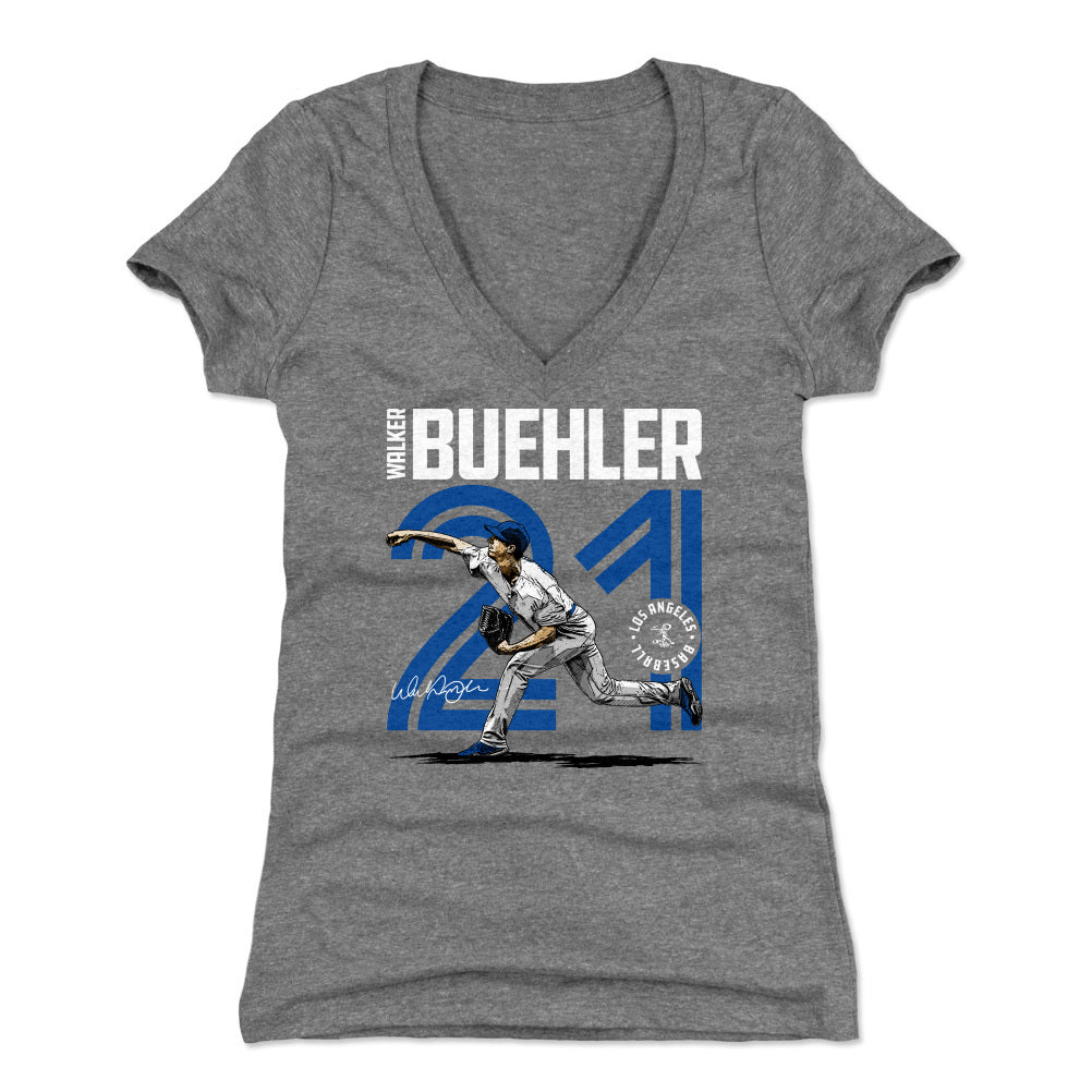 Walker Buehler Women's V-Neck T-Shirt | 500 LEVEL