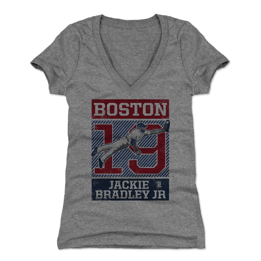 Jackie Bradley Jr. Women's V-Neck T-Shirt | 500 LEVEL