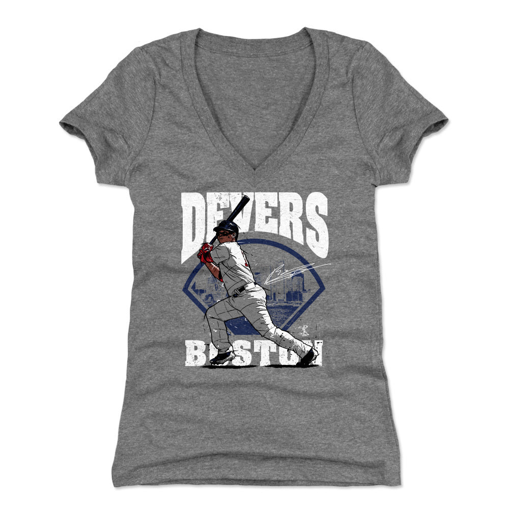 Rafael Devers Women&#39;s V-Neck T-Shirt | 500 LEVEL