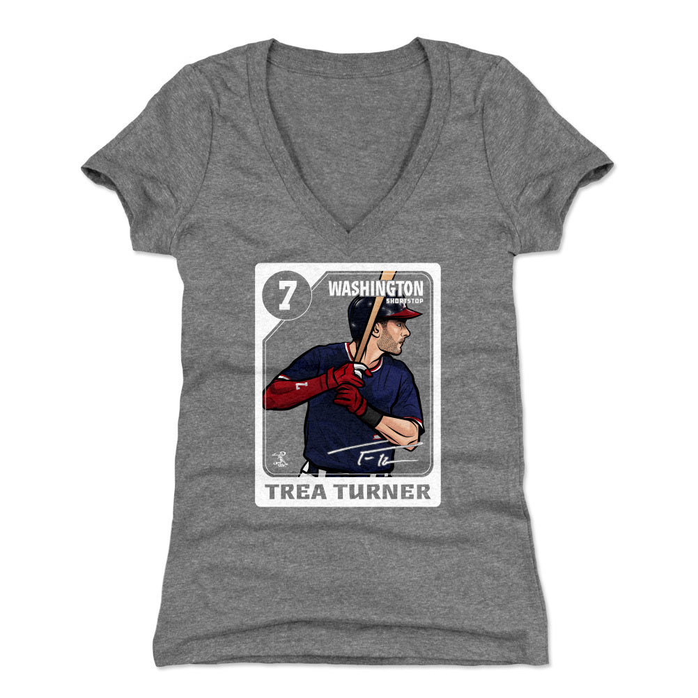 Trea Turner Women's V-Neck T-Shirt | 500 LEVEL