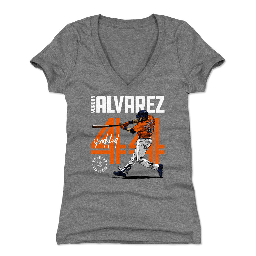 Yordan Alvarez Women's V-Neck T-Shirt | 500 LEVEL