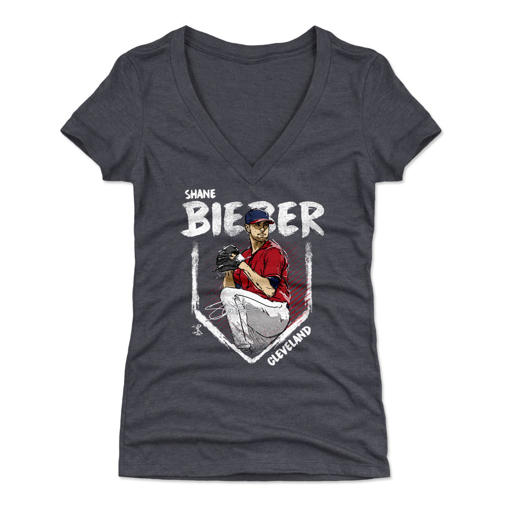 Shane Bieber Women&#39;s V-Neck T-Shirt | 500 LEVEL