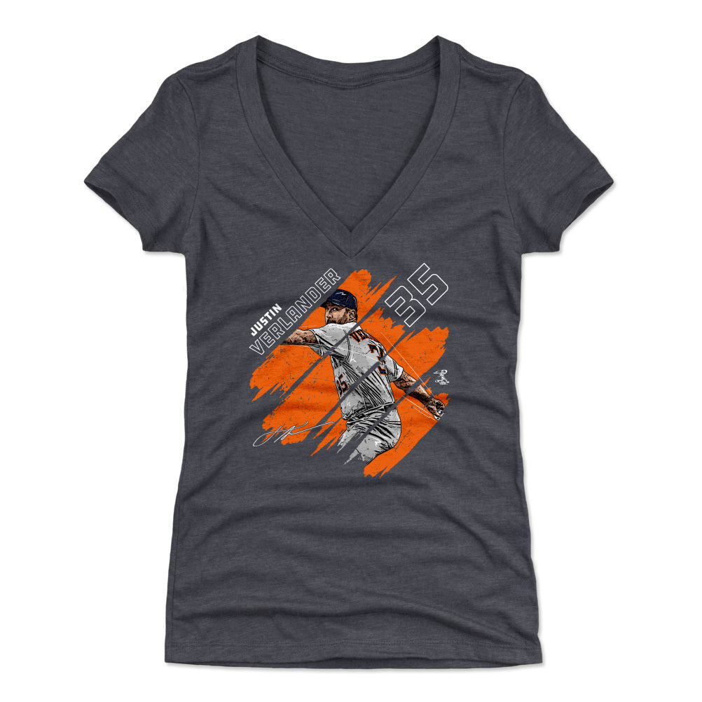 Justin Verlander Women&#39;s V-Neck T-Shirt | 500 LEVEL