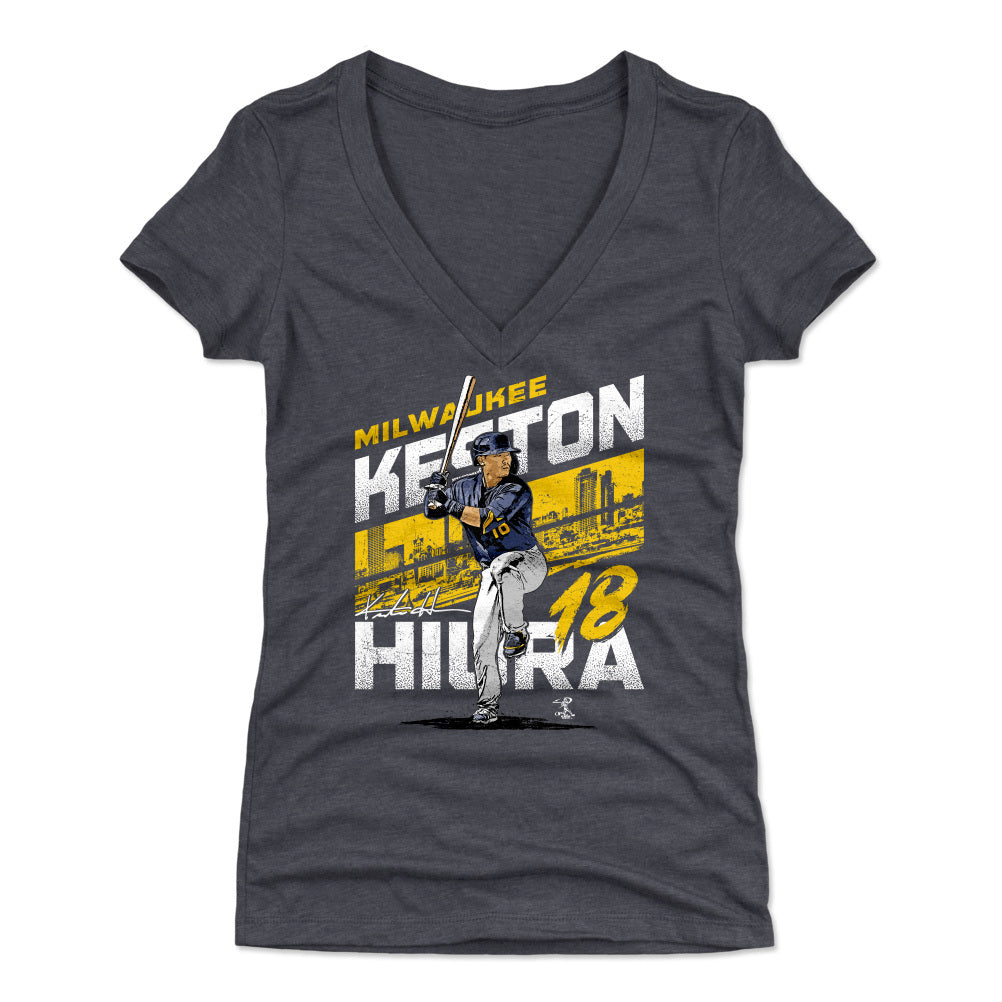 Keston Hiura Women's V-Neck T-Shirt | 500 LEVEL
