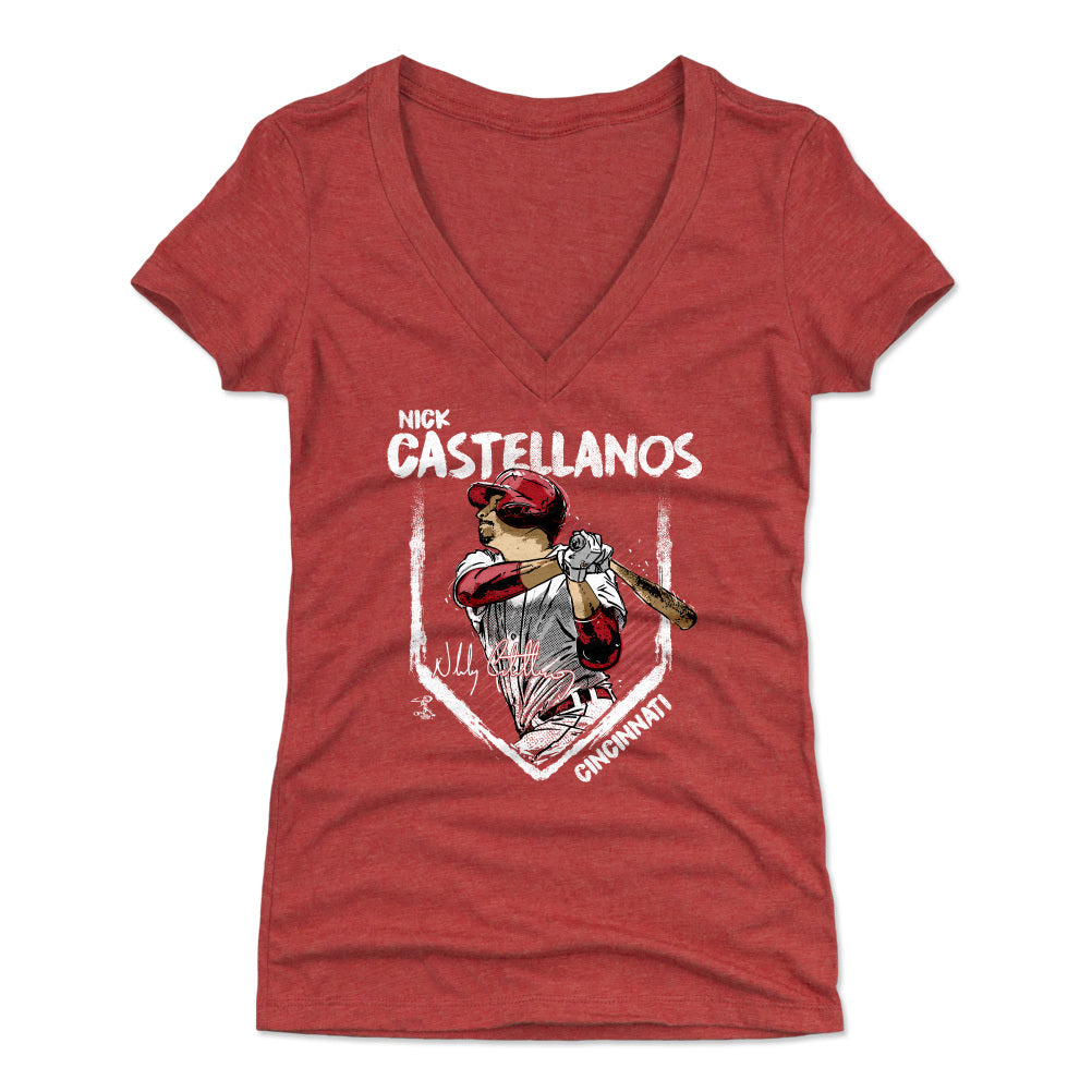 Nick Castellanos Women's V-Neck T-Shirt | 500 LEVEL