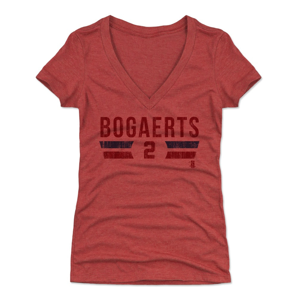 Xander Bogaerts Women&#39;s V-Neck T-Shirt | 500 LEVEL
