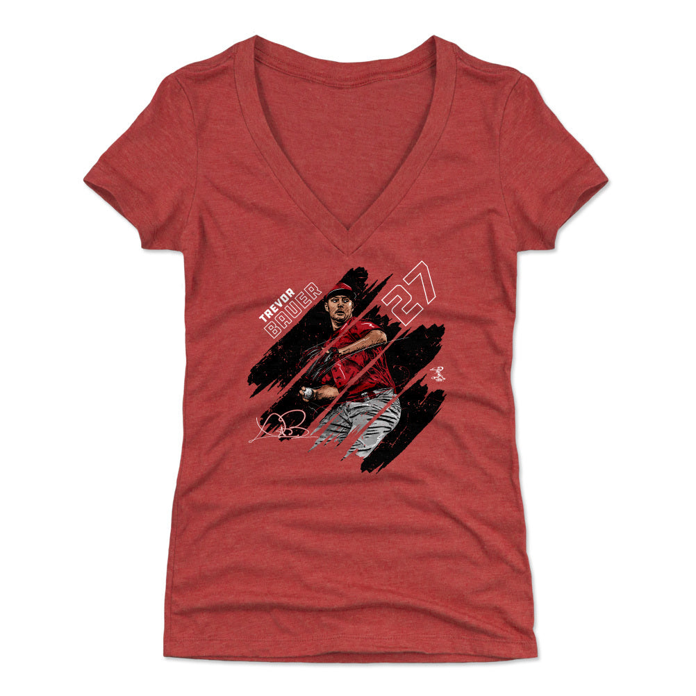 Trevor Bauer Women&#39;s V-Neck T-Shirt | 500 LEVEL