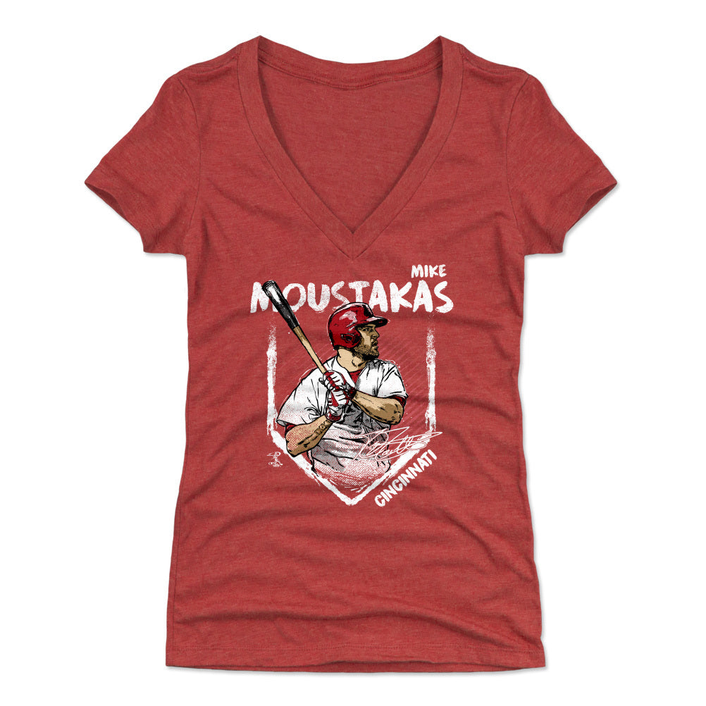 Mike Moustakas Women&#39;s V-Neck T-Shirt | 500 LEVEL