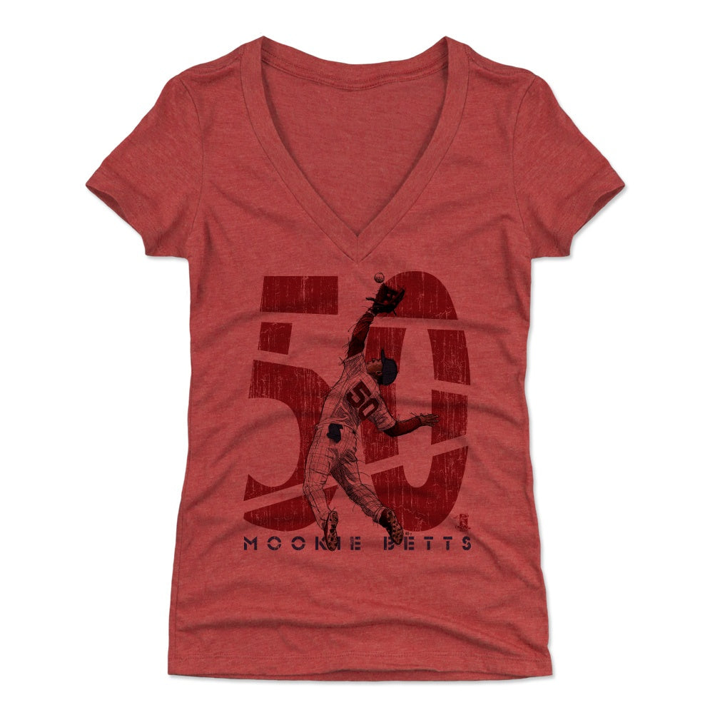 Mookie Betts Women's V-Neck T-Shirt | 500 LEVEL