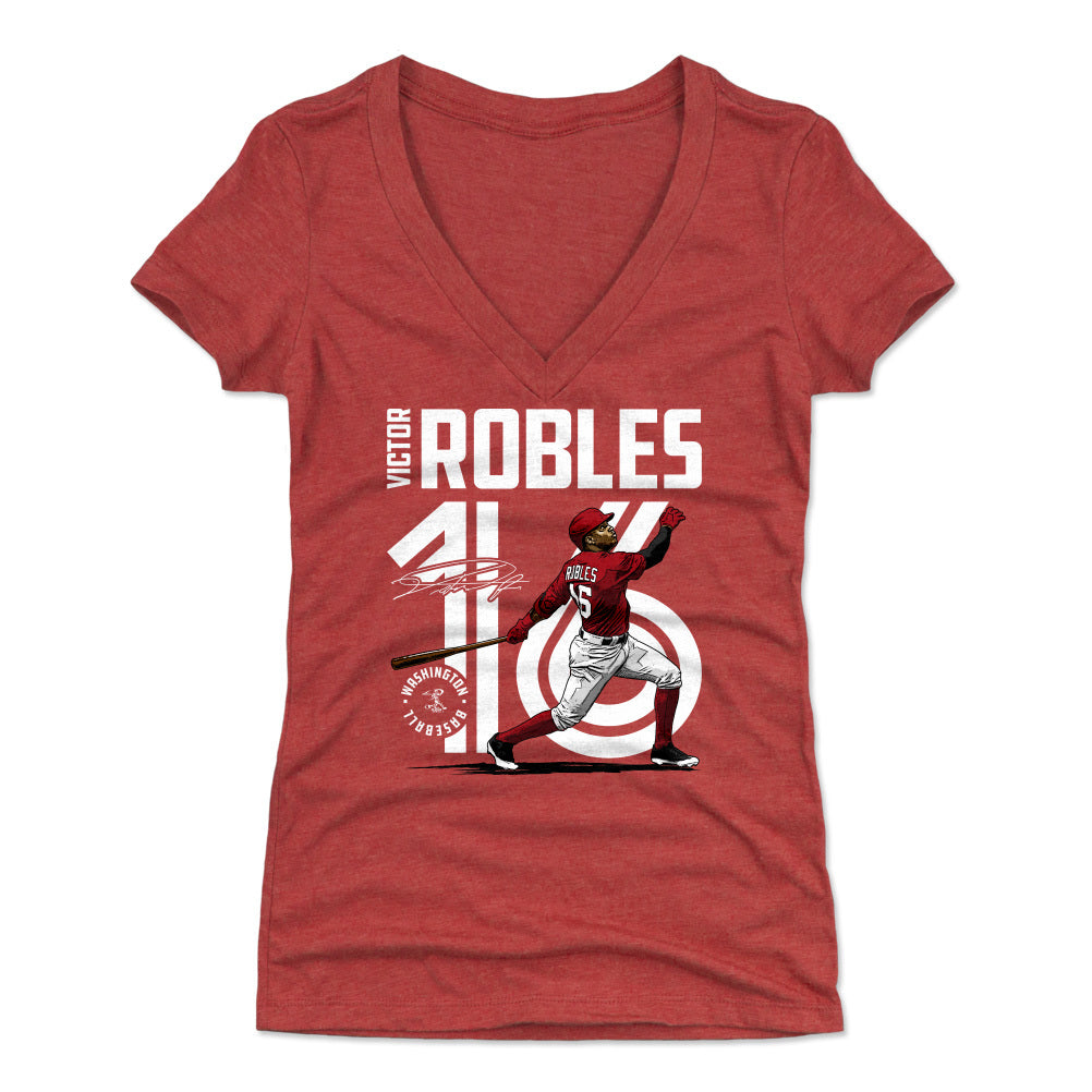 Victor Robles Women's V-Neck T-Shirt | 500 LEVEL