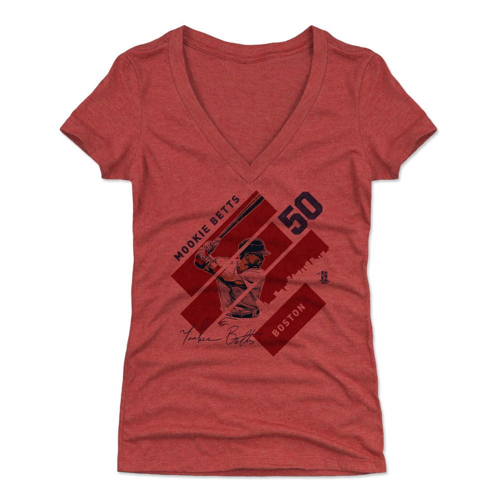 Mookie Betts Women&#39;s V-Neck T-Shirt | 500 LEVEL
